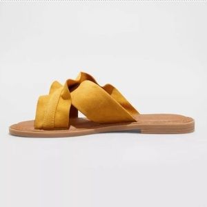 Women’s Holland Ruffled Crossband Sandals - Universal Thread - Target brand